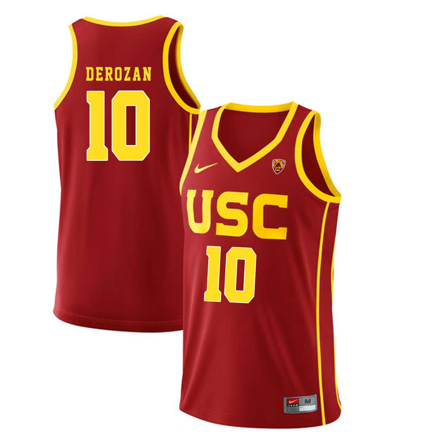 USC Trojans #10 DeMar DeRozan Red College Basketball Jersey